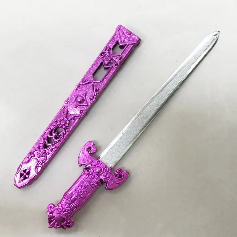 1pc 28cm Electroplating Plastic Sword dagger classic Toy Promotional