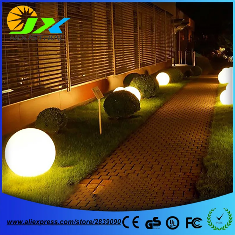 

12cm illuminated Round Light Ball SMD5050 RGBW wireless PE LED Table Lamps for Bar Furniture Free shipping