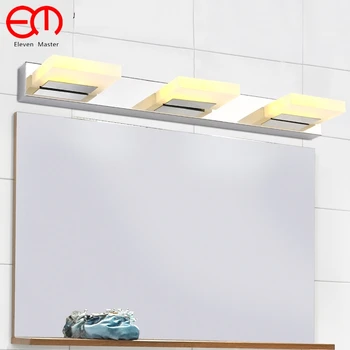 

Modern with plug Acrylic stainless 100-240V Wall Lighting Fixtures 4-20w Led Mirror Light Waterproof Bedroom Wall Lamp RML0002