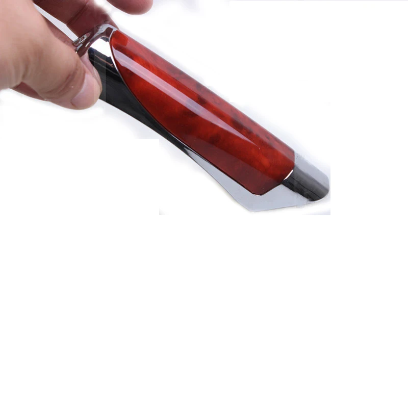 Car Handbrake Grips Cover Wood Grain Plastic Decoration Accessories