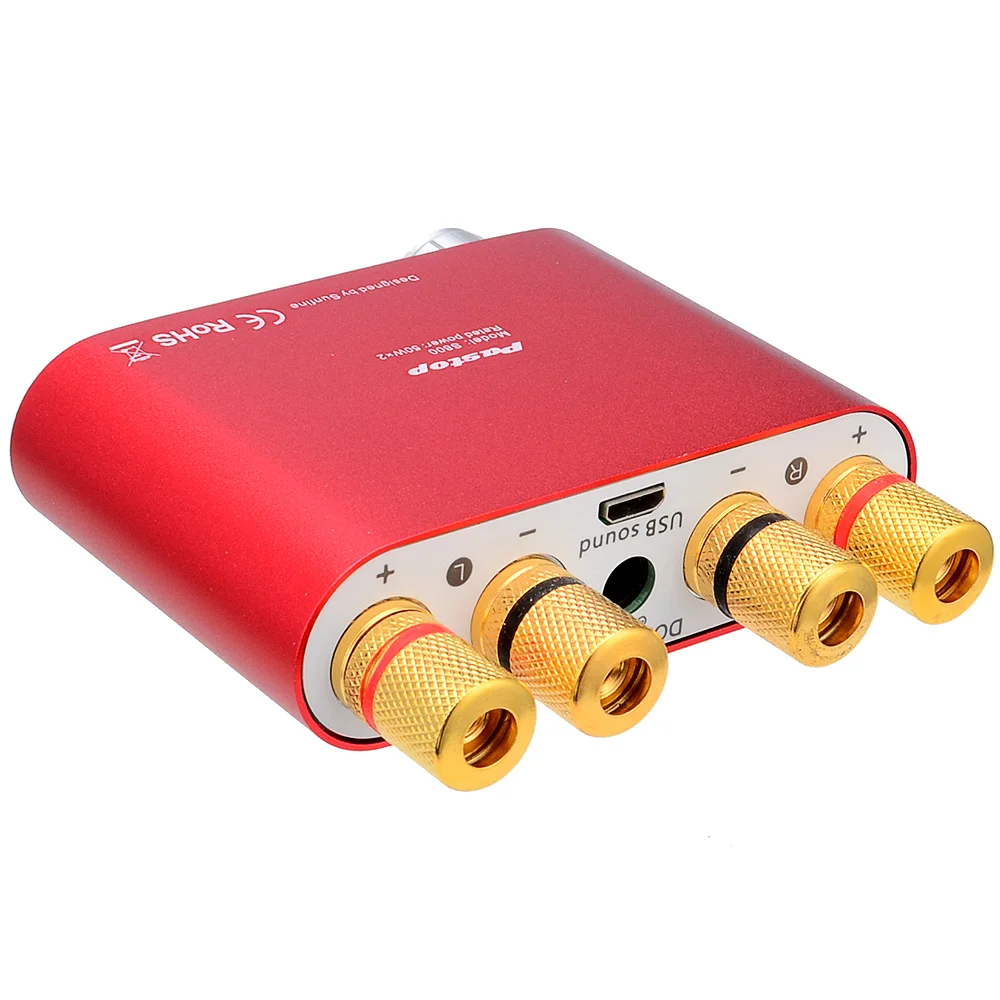 Домашний аудио ресивер Мини Bluetooth 4 0 Цифровой усилитель Amp HiFi 100 Вт TPA3116 с 12 В 5A