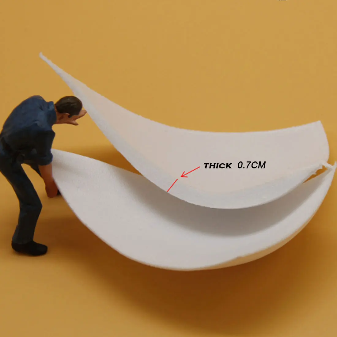 

Bra Pad 1 Pair Sewing Insert Soft Sponge Cup Removable Padded For Bikini Padding Insert Bridal Bra Accessorries