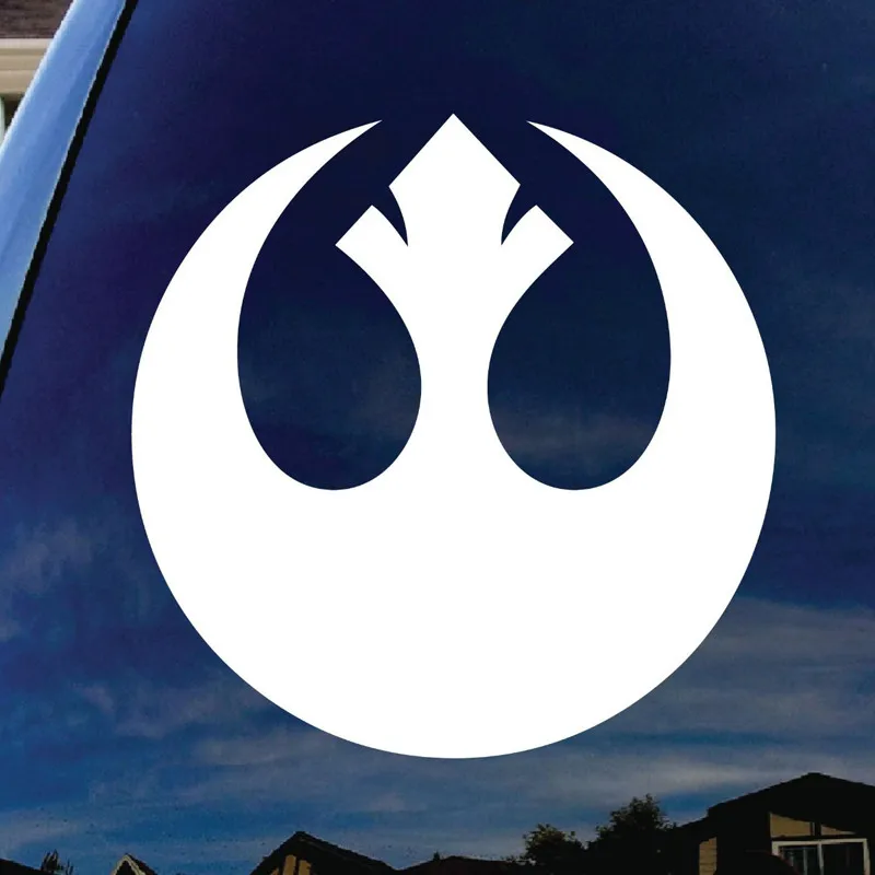 

Rebel Alliance Star Wars 5.5" White Vinyl Decal Sticker for Car Automobile Laptop Notebook Any Smooth Surface Windows Bumpers