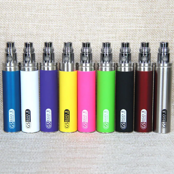 

Original GS eGo II Battery 2200mAh E Cigarette 9Colors with eGo-usb Charger for 510 ce4 H2 Atomizers Vape Pen Kit Vaporizer