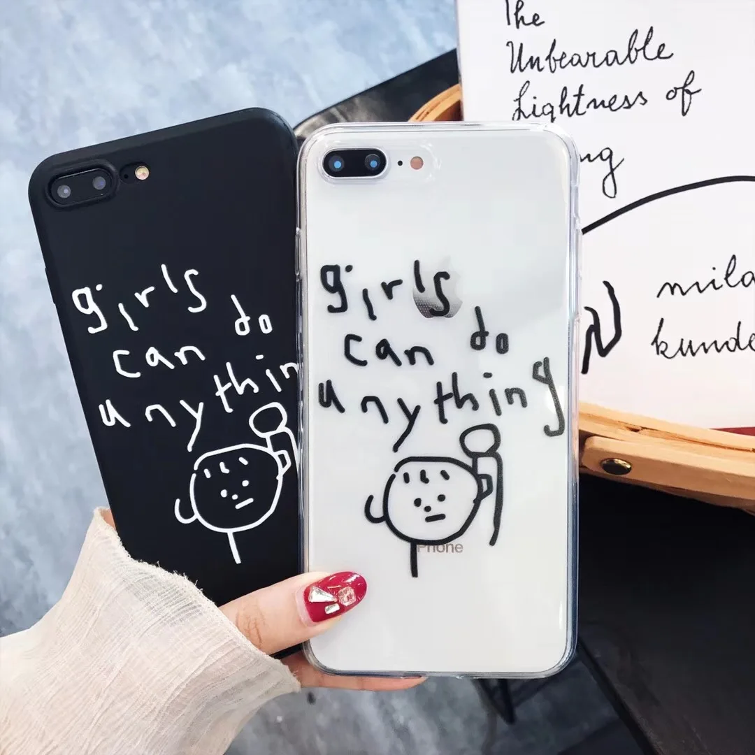 Cute Cartoon For OPPO F1 F3 Plus Girl Words Pattern Case R9 R9s R11 R11s R15 Dream Mirror Soft Clear Cover case |