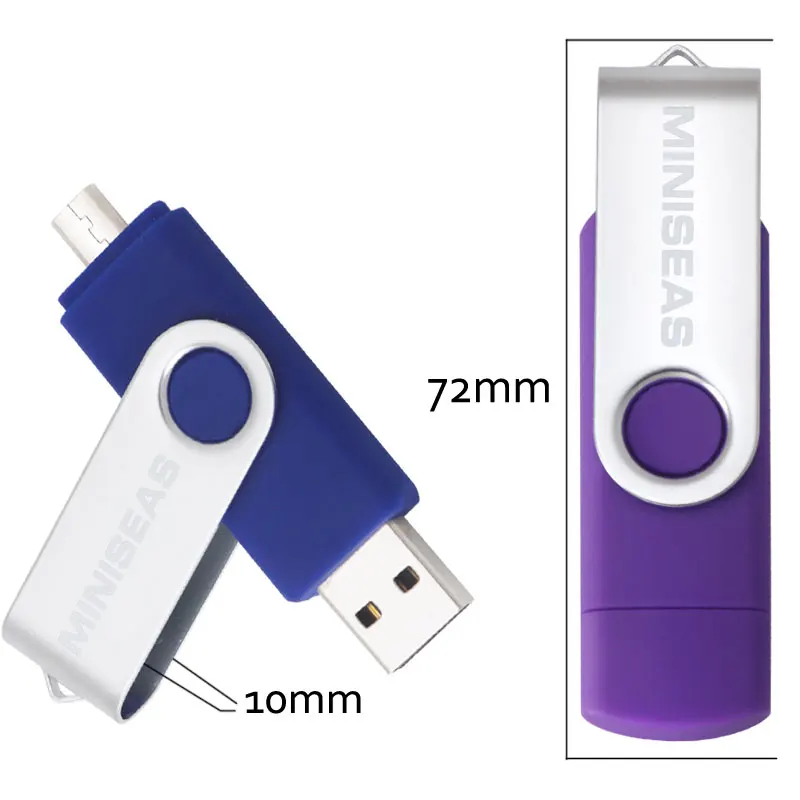 Miniseas, смартфон, USB флеш-накопитель, флеш-накопитель, 64 ГБ, флешка, 8 ГБ, OTG, внешнее хранилище, микро usb карта памяти, флеш-накопитель, A-10