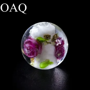 

10mm 36pcs Lotus Glass Beads Round Loose Lampwork Beads To Make Bracelets Spacer Beads For Jewelry Making