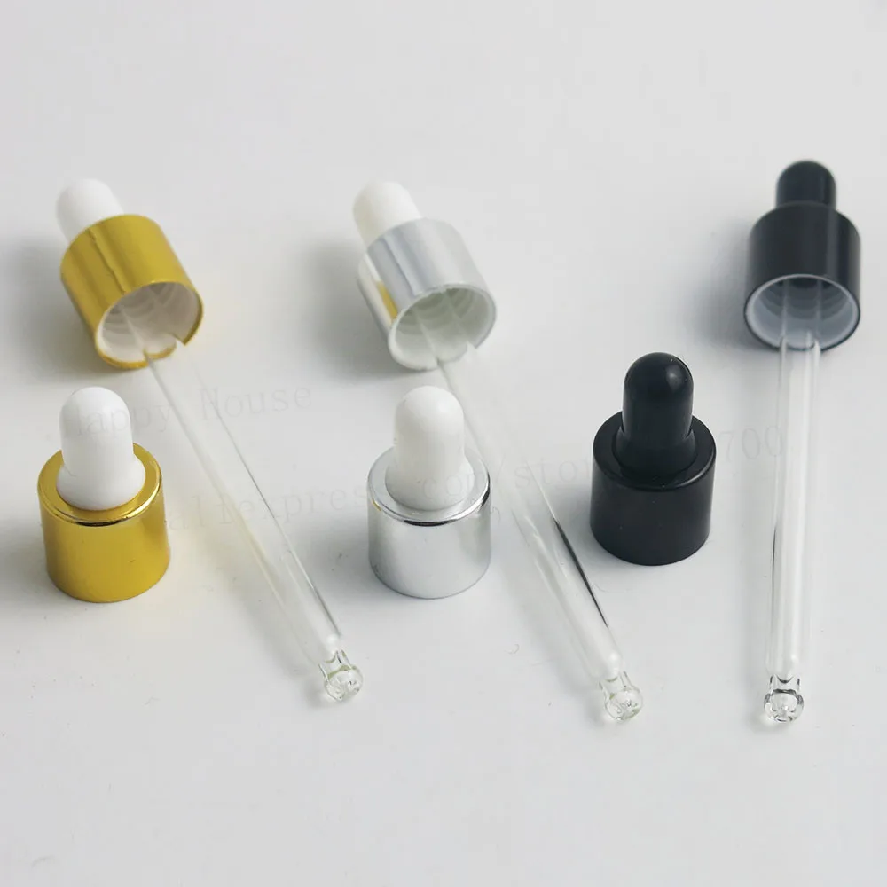 30 x 10ml New Arrival Refillable Clear Amber Glass Essential Oil Dropper Vials 1 3oz Rubber 4