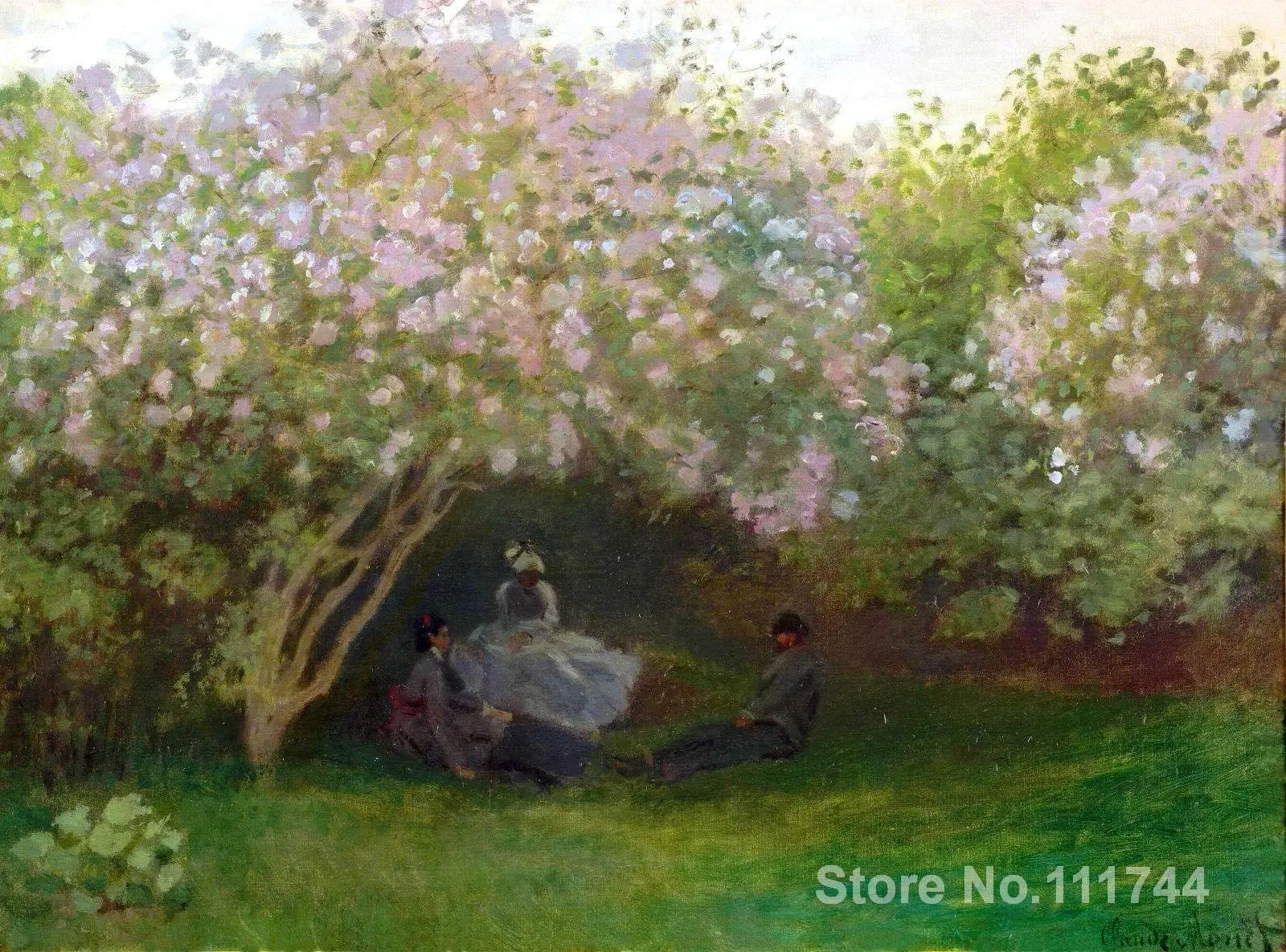 

artwork for home Lilacs Grey Weather Claude Monet artwork Hand painted High quality