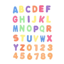 Детские губки буквы из пенопласта/цифры Плавающие для ванны ванна игрушка для плавания 36 шт