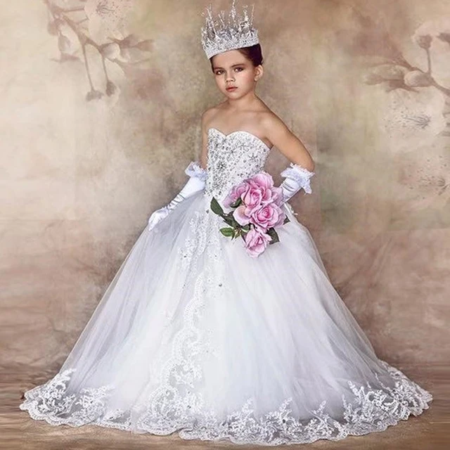 first communion dresses puffy white
