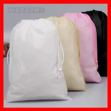100 шт./лот размер 40x50 см(16x2") завязка экологический многоразовый нетканый мешок для покупок