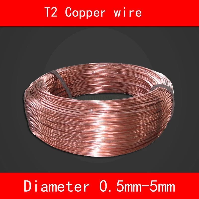 

T2 copper wire diameter 0.5mm-5mm good electrical conductivity and Heat conduction Corrosion resistance