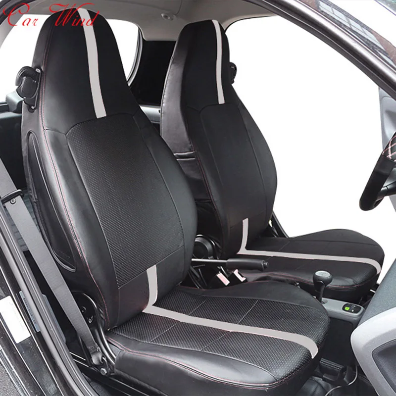 car wind pu leather car seat covers for Mercedes Benz Smart fortwo 2010