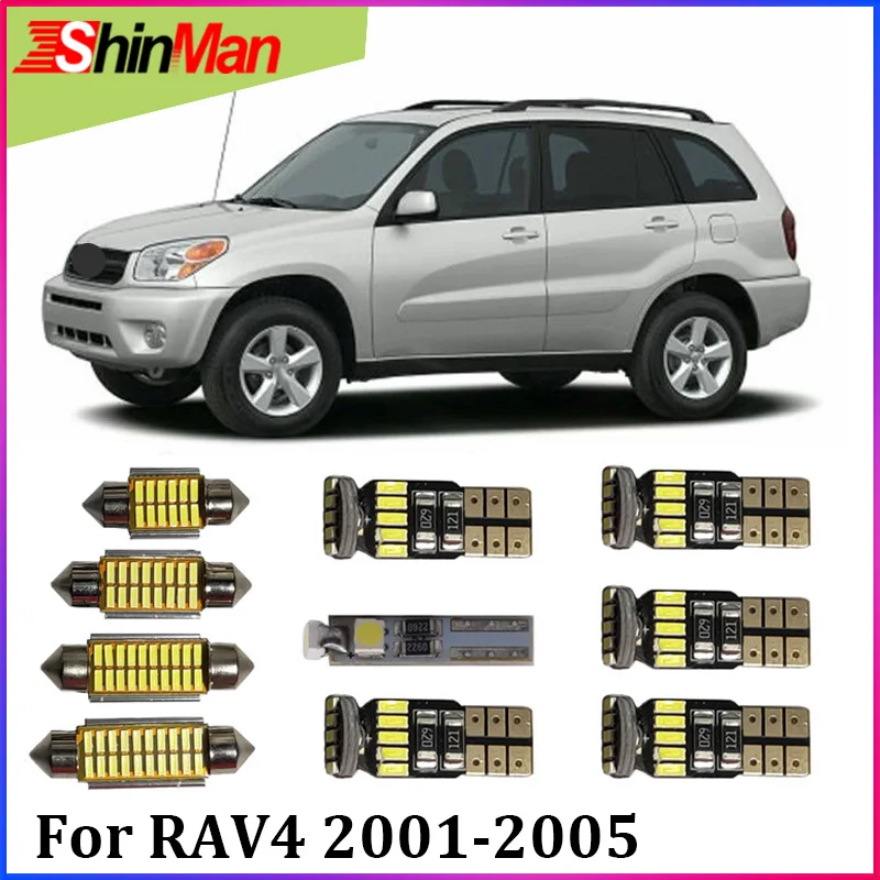 ShinMan 7x светодиодная автомобильная лампа подсветка для салона автомобиля TOYOTA RAV4