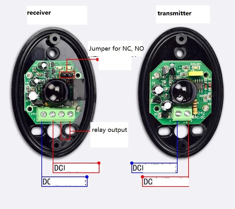 home security keypad 12~24V DC/AC Waterproof Photocell Infrared beam sensor detector alarm 15m detection range for automatic barrier fence alarm panic alarm for home