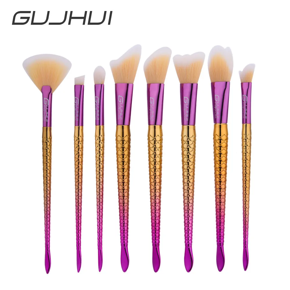 

New 8Pcs Blending Pencil Foundation Eye shadow Makeup Brushes Eyeliner Brush Face Foundation Cosmetics Brushes