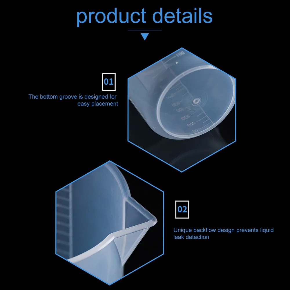 Пластик прозрачный мерный стакан 1000/2000/3000/5000 мл Ёмкость гидропоники жидкость для удобного измерения