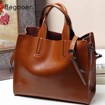 

Real Cowhide Women bag Messenger Shoulder Bags Ladies Genuine Leather Bucket Bags Handbag Women Famous Brand Tote Brown Bag