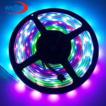 

3M WS2801 LED Strip 32 LEDs/M 5050 SMD RGB Individually Addressable dream Color 2801 Chip led strips DC5V Waterproof IP67
