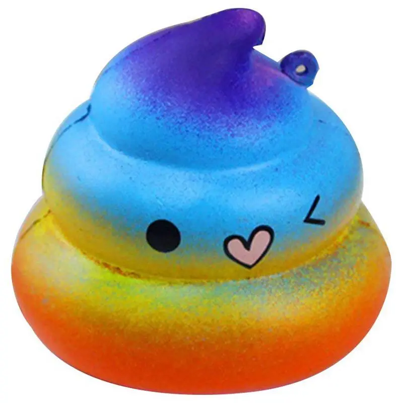 Мягкая Милая забавная галактика Poo Душистая медленная восходящая Jumbo Squishy игрушки декомпрессионная игрушка стресс-рельеф игрушки для детей