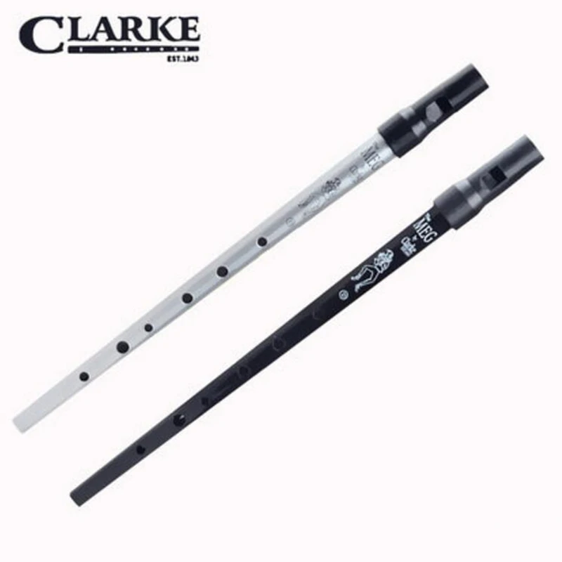 

Clarke Tinwhistle Irish Whistle Flute Key of D Ireland Black Metal Flauta Wind Musical Instrument travel flutes