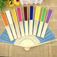 70 шт./лот Персонализированные Свадебные шелковые ткани веер свадебный душ сувениры складной подарок вентилятор на заказ Печать принадлежности для вечеринки на открытом воздухе