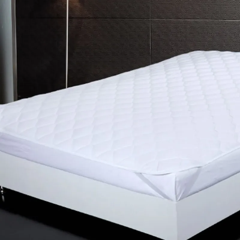 New white bed mat polyester Sleeping Mat cheap bedspread simple style patchwork fitted sheet