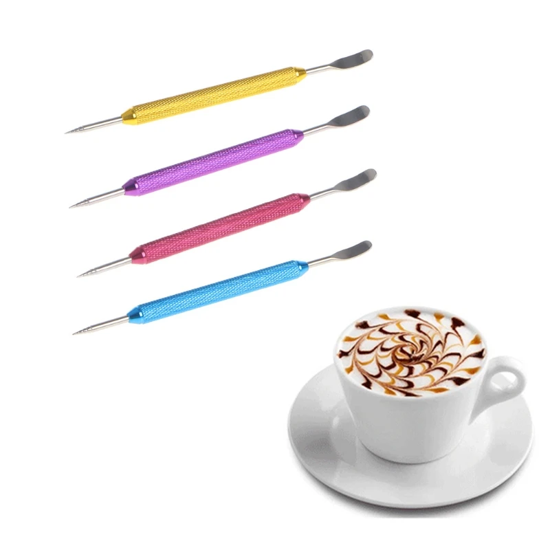 

Stainless Steel Coffee Art Pen Barista Cappuccino Latte Espresso Decorating Tool