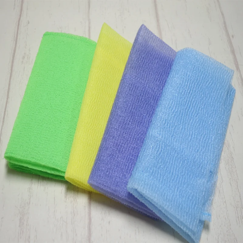 Банные перчатки, отшелушивающая ткань для мытья, японское полотенце для мытья тела, нейлоновые банные полотенца 5 шт