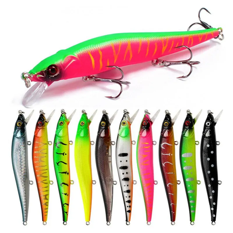 

New 1 PCS Minnow Fishing Lure 11.5cm 4g Hard Artificial Bait 3D Eyes Floating Crankbait Wobblers Japan Fish Pesca Fishing Gear