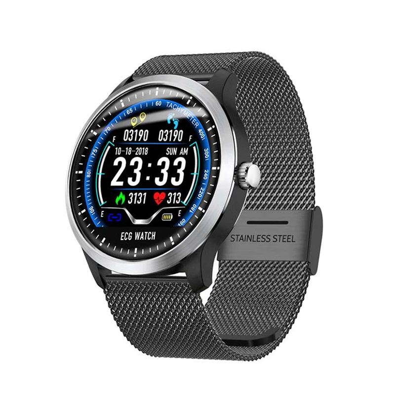 

Newest N58 ECG Smart Watch With Electrocardiogram Measurement Men Smartwatch Heart Rate Fitness Tracker 3D UI Multisport Watches