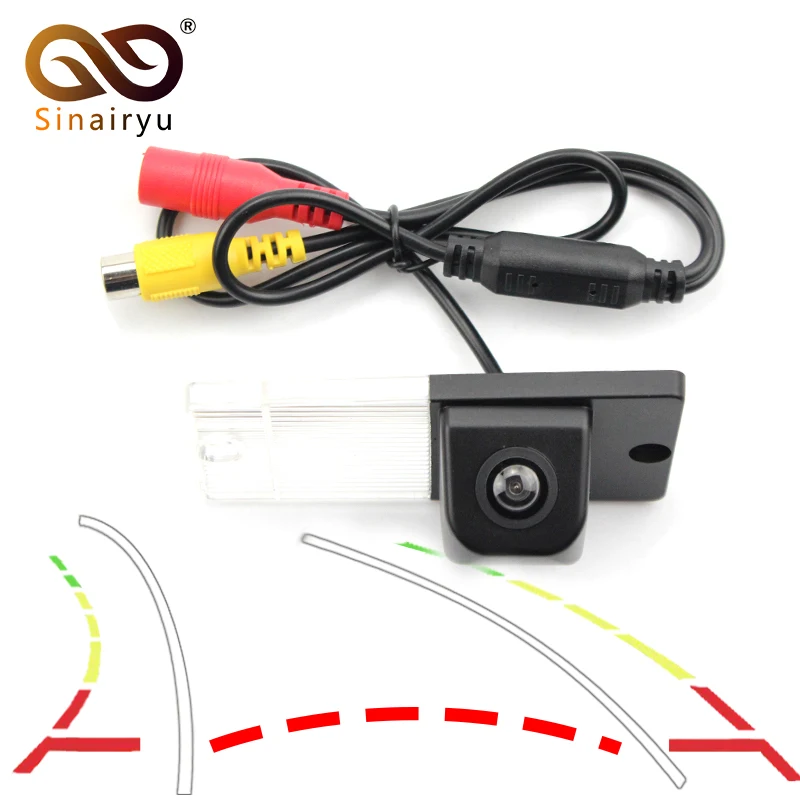 

Sinairyu Intelligent Car Rear View Rearview Reverse Vehicle Backup for Camera KIA Sportage / SORENTO 2008 Waterproof Trajectory