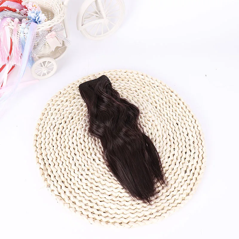 Cataleya очень красивая кукла bjd кудрявые волосы DIY высокая температура Шелковый парик 25*100 см волосы 15 вариантов цвета - Цвет: 99J