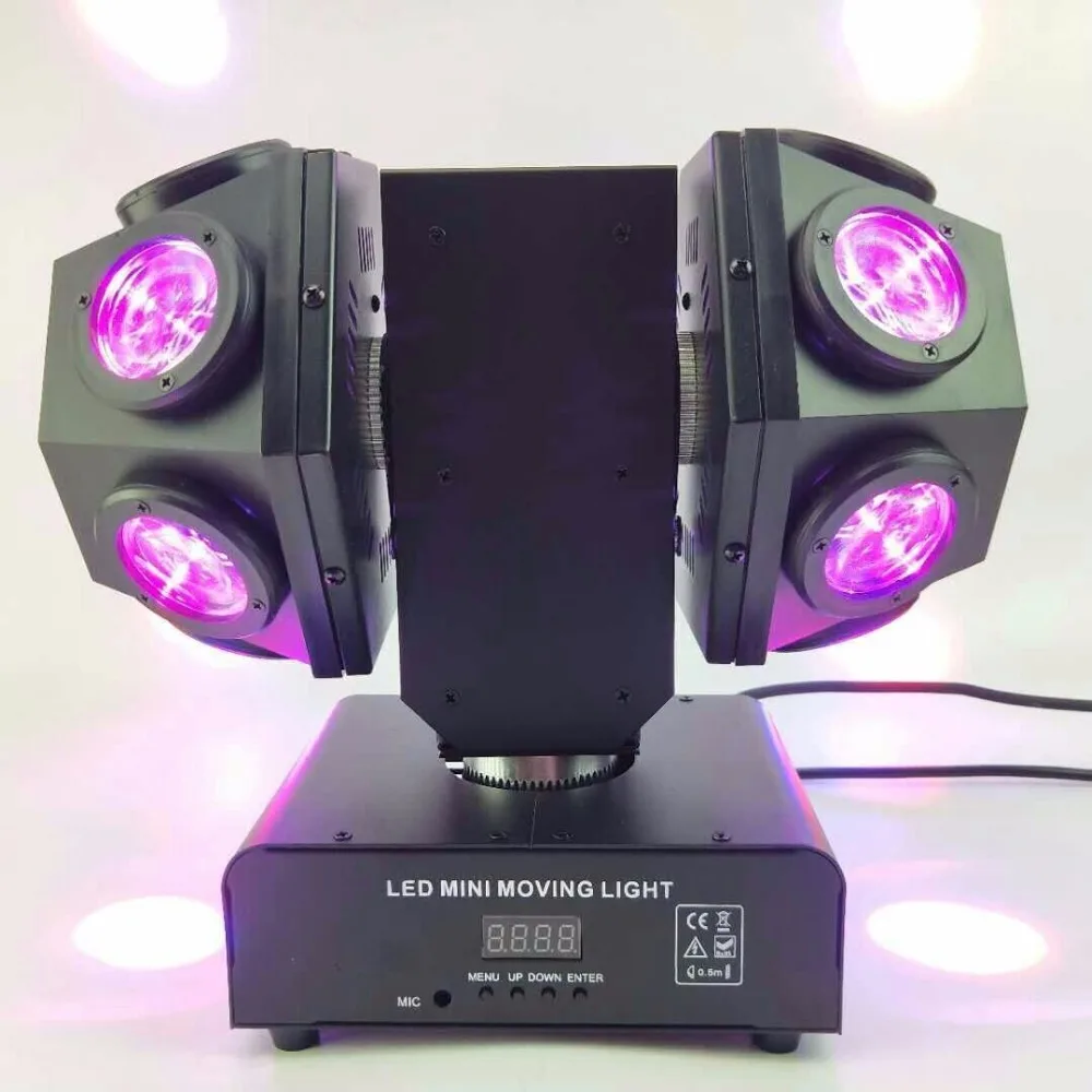 Gigertop TP L683 12x10 Вт RGBW двойной рычаг бесконечное вращение Мини светодиодный