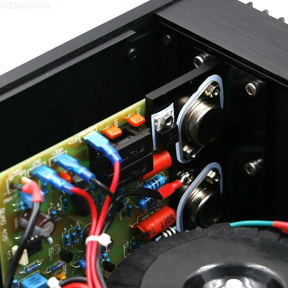 Гравированный QUAD405 HIFI классический усилитель мощности готовая машина на MJ15024 75 Вт+ 75 Вт