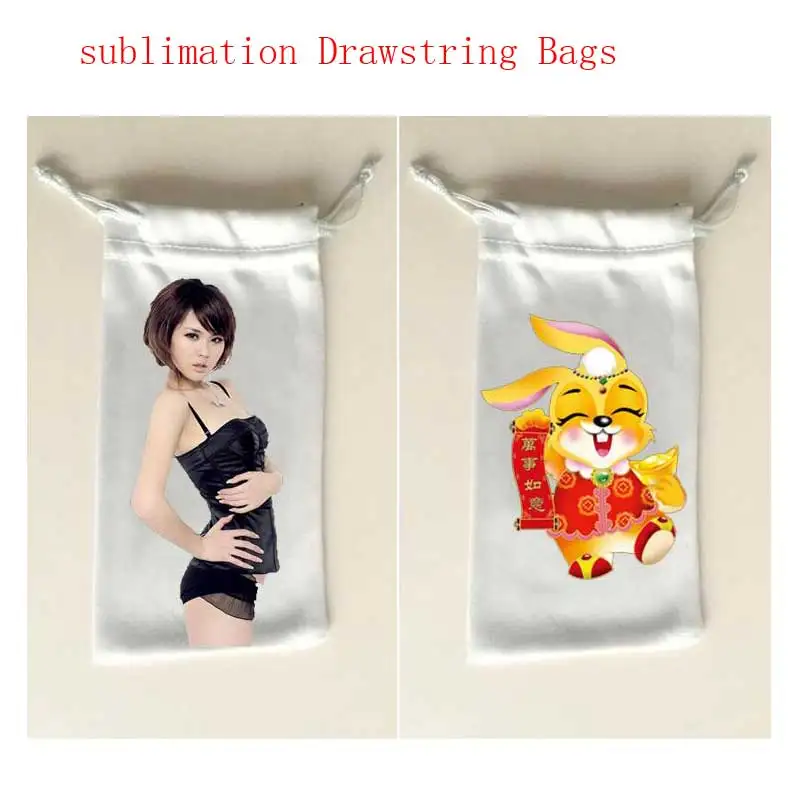 

sublimation blank drawstring storage bags Purses high quality hot transfer diy custom consumables 9*17cm new styles 20pieces/lot