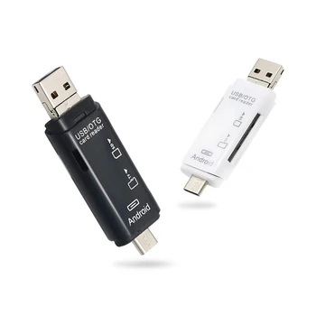 

3 In 1 Type C Micro USB Port TF SD Card Reader Adapter High-speed USB2.0 Universal OTG for Android Computer Extension Headers