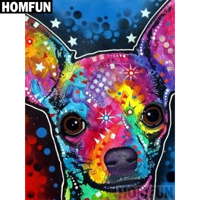 Алмазная живопись HOMFUN A02416 полноразмерная/круглая вышивка сделай сам Цветная