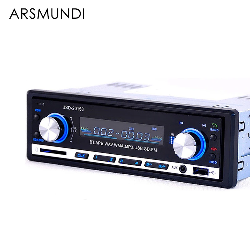 

Car Radio 12V Bluetooth Car Stereo Audio In-dash 1 Din FM Aux Input Receiver SD USB MP3 WMA Car Radio MP3 Player Fm tuner