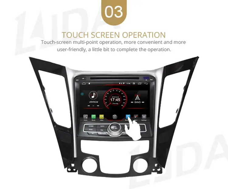 Flash Deal LJDA Android 9.1 Car dvd player for HYUNDAI SONATA 2012 2013 2014 2Din Car Radio gps navigation stereo multimedia WIFI autoaudio 5