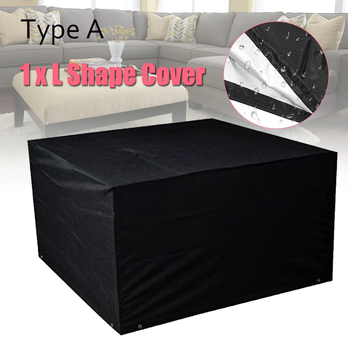 Outdoor Garden Furniture Cover Waterproof L Shape Furniture Cover Sofa Rain Dust Cover Wicker Sofa Set Protection Cover Cloth All Purpose Covers Aliexpress