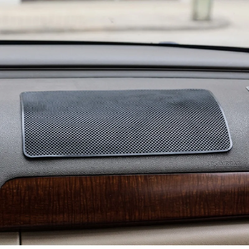1 шт 20x13cmAnti-Slip коврик для мобильного телефона mp4 Pad gps черная сетка автомобиля липкий парфюм орнамент для сиденья автомобиля Противоскользящий коврик