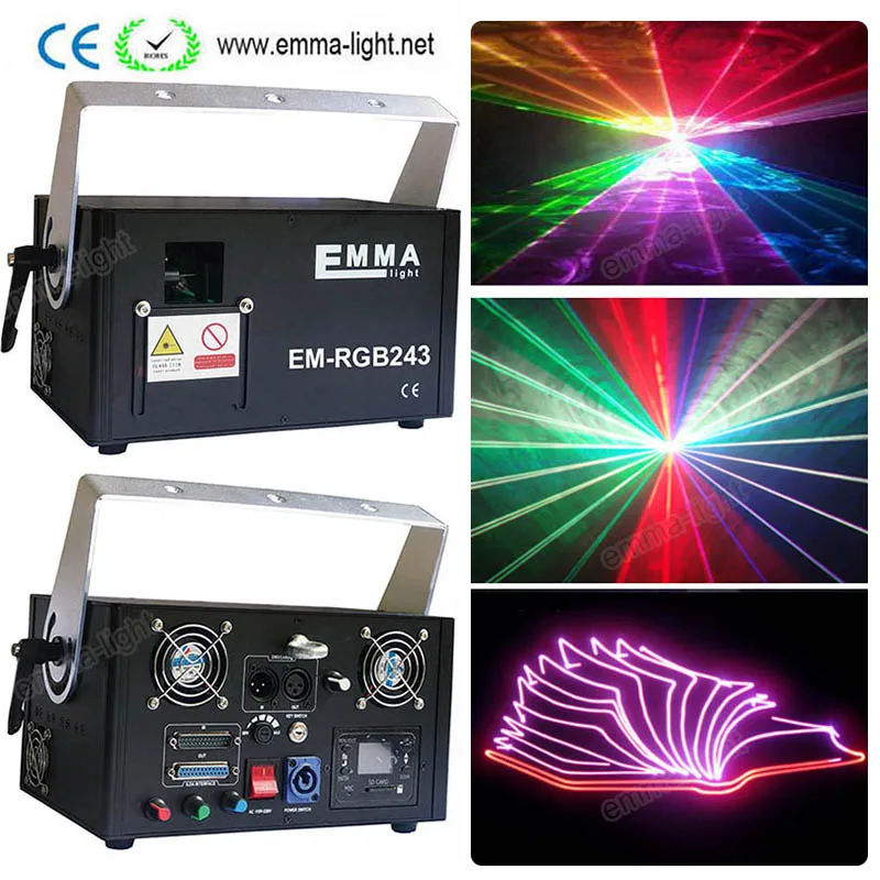 Buy 2018 RGB ILDA stage DJ Laser lights multi Color 2W