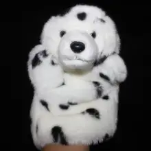 Ручная Перчаточная кукла игрушка пятнистая собака куклы плюшевые детские игрушки-марионетки подарки