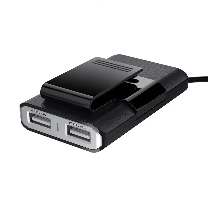 USB QC 3,0 автомобильный прикуриватель 4 USB зарядное устройство разветвитель зарядки адаптер питания для спинки сиденья мобильного телефона держатель зарядного устройства