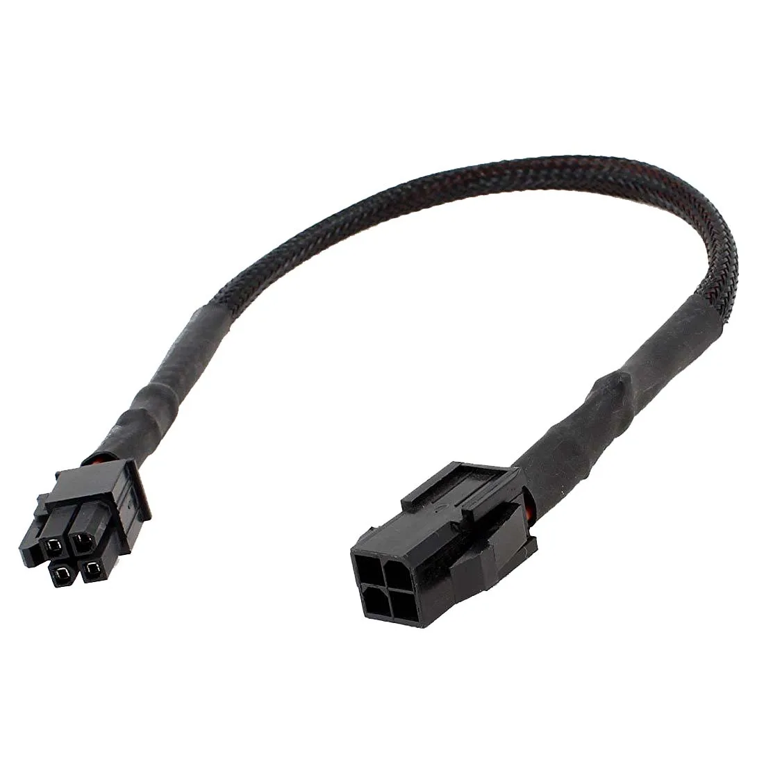 

Sleeved ATX 4 Pin P4 Male to ATX P4 Female CPU Power Extension Cable Black