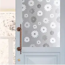 Защита от солнца цветок утолщение матовое окно конфиденциальности наклейки чистый огнеупорное стекло окна спальня ванная комната(ширина 45 см* длина 300 см