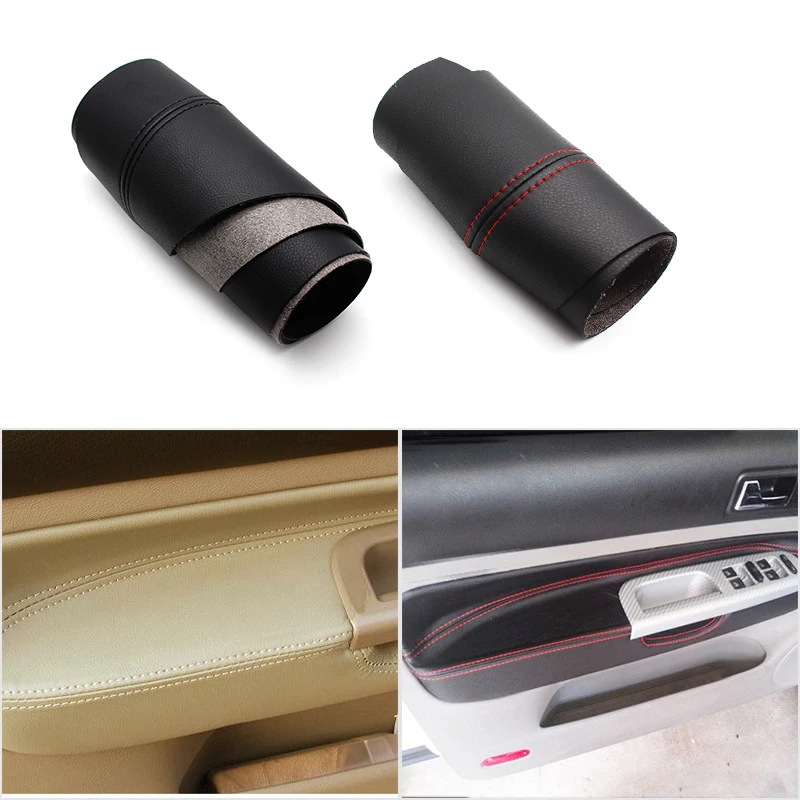 

Microfiber Leather Interior Door Panel Armrest Handle Cover For VW Golf MK4 Bora Jetta 1998 1999 2000 2001 2002 2003 2004 2005