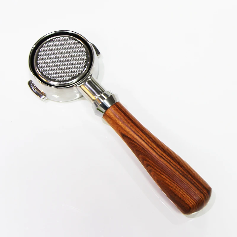 EXPOBAR Aibo E61 кофемашина ручка Dalbergia твердой древесины бездонная 58 мм Пивоваренная головка универсальная ручка фильтра без дна